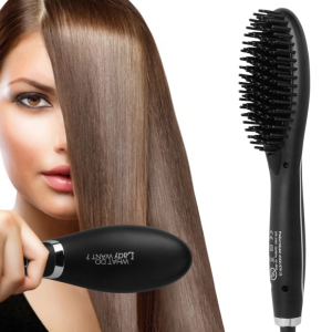 Hair Straightening Brush Ceramic